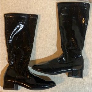 Girls Nina Patent Zip Boots Size 4